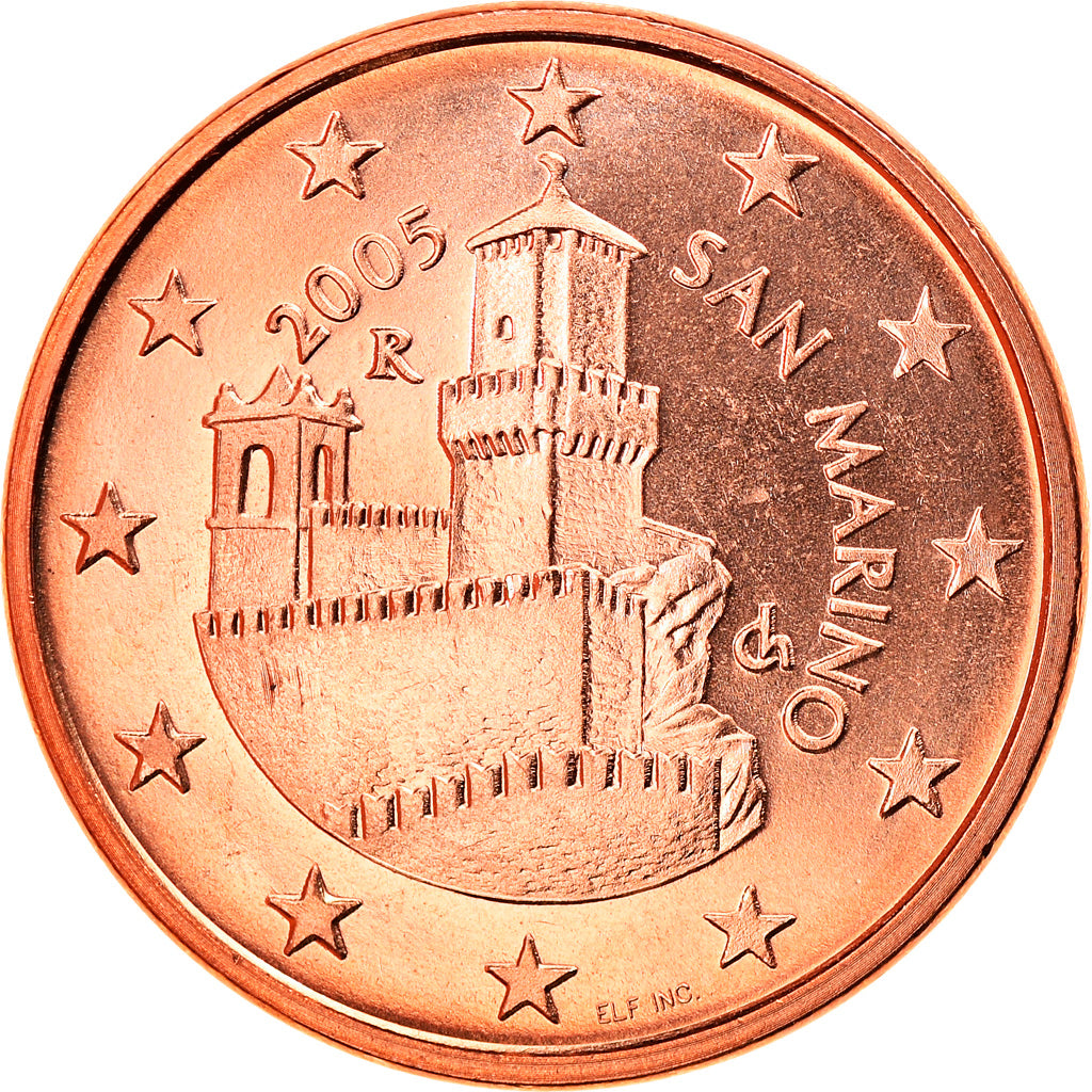 San Marino, 5 Euro Cent, 2005, Rome, MS(65-70), Copper Plated Steel, KM:442