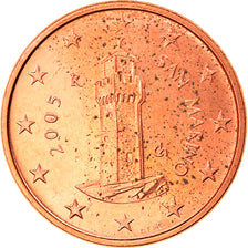 San Marino, Euro Cent, 2005, Rome, MS(65-70), Copper Plated Steel, KM:440