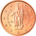 San Marino, 2 Euro Cent, 2004, Rome, MS(65-70), Copper Plated Steel, KM:441