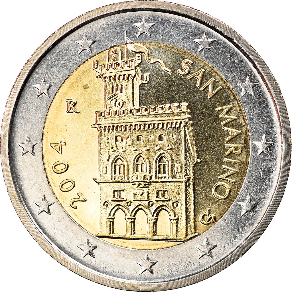 San Marino, 2 Euro, 2004, Rome, MS(65-70), Bi-Metallic, KM:447