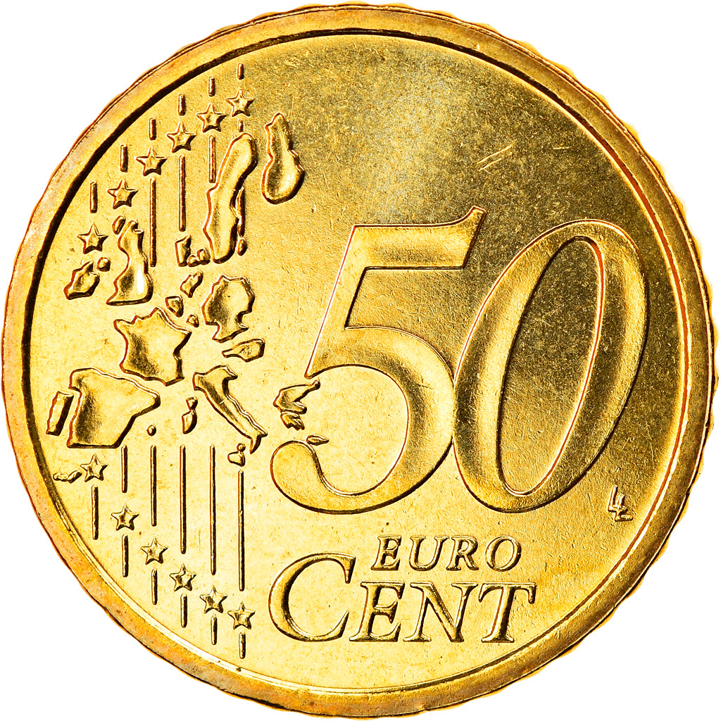 San Marino, 50 Euro Cent, 2004, Rome, MS(65-70), Brass, KM:445