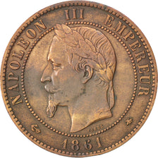Moneta, Francia, Napoleon III, Napoléon III, 10 Centimes, 1861, Paris, BB