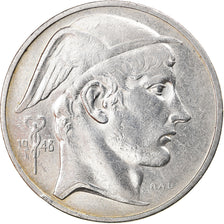 Monnaie, Belgique, 50 Francs, 50 Frank, 1948, TTB, Argent, KM:136.1