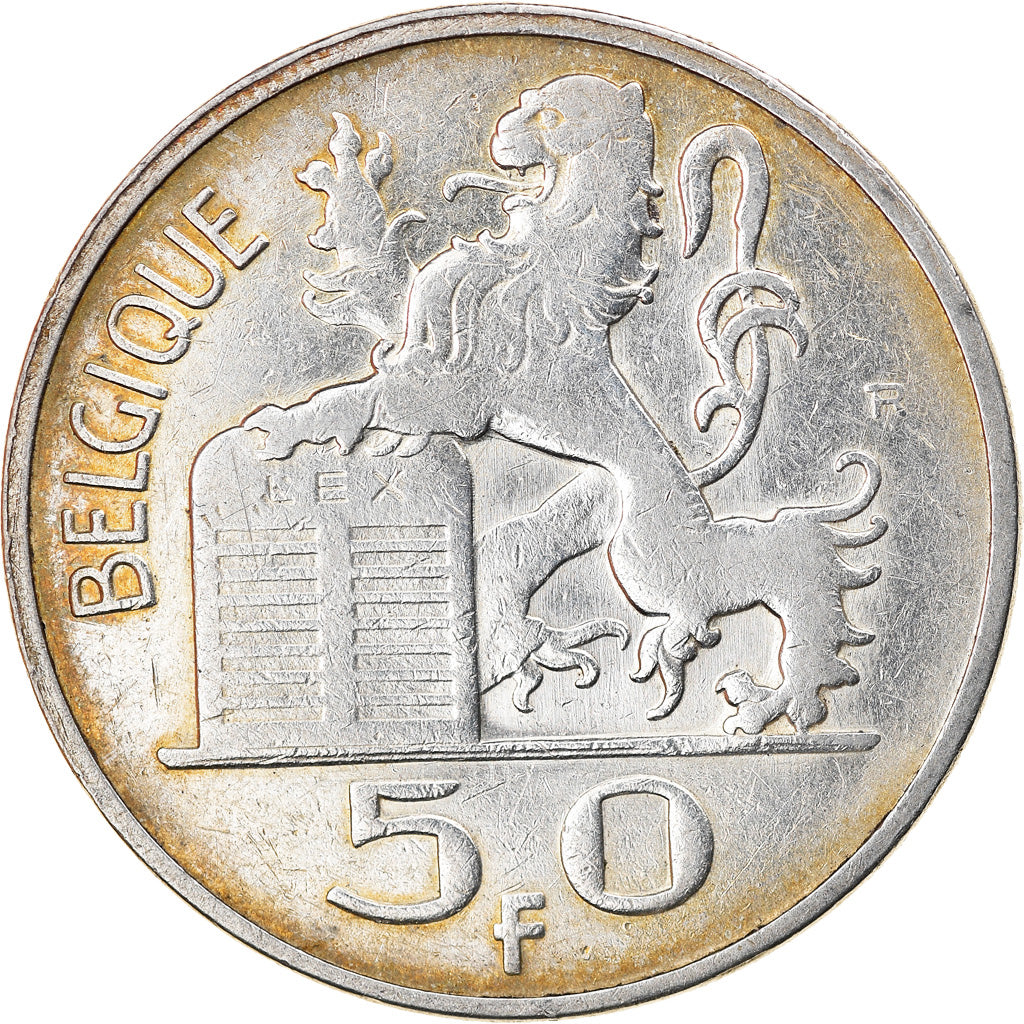 Monnaie, Belgique, 50 Francs, 50 Frank, 1948, TTB, Argent, KM:136.1
