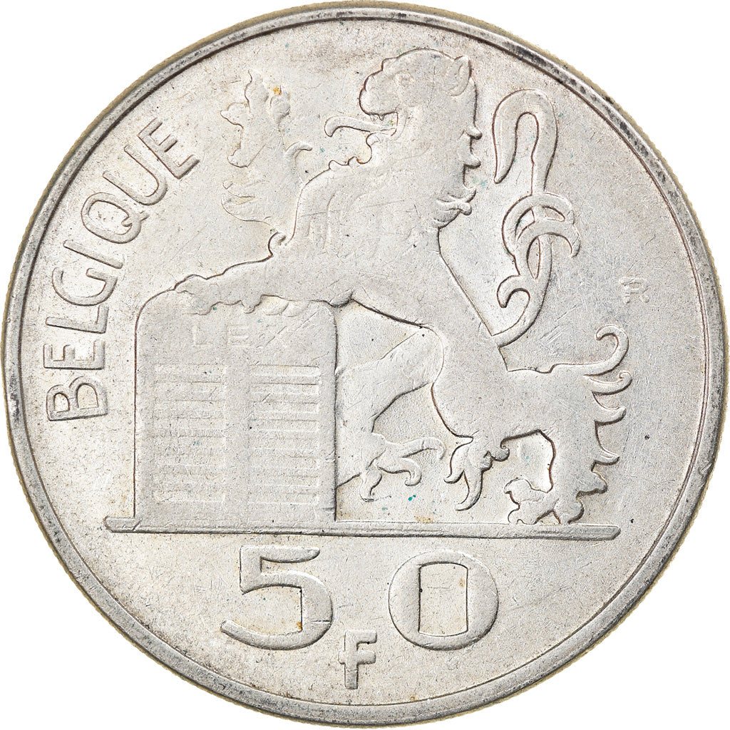 Monnaie, Belgique, 50 Francs, 50 Frank, 1949, TB+, Argent, KM:136.1