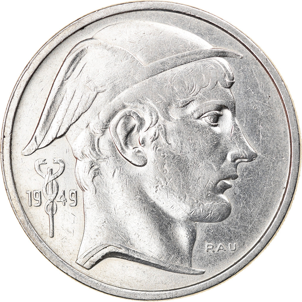 Moneta, Belgio, 50 Francs, 50 Frank, 1949, BB, Argento, KM:136.1