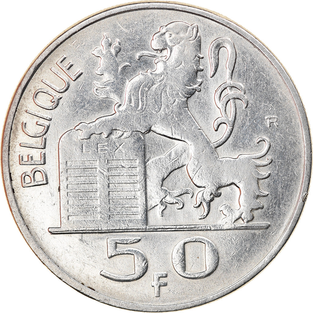 Moneta, Belgio, 50 Francs, 50 Frank, 1949, BB, Argento, KM:136.1