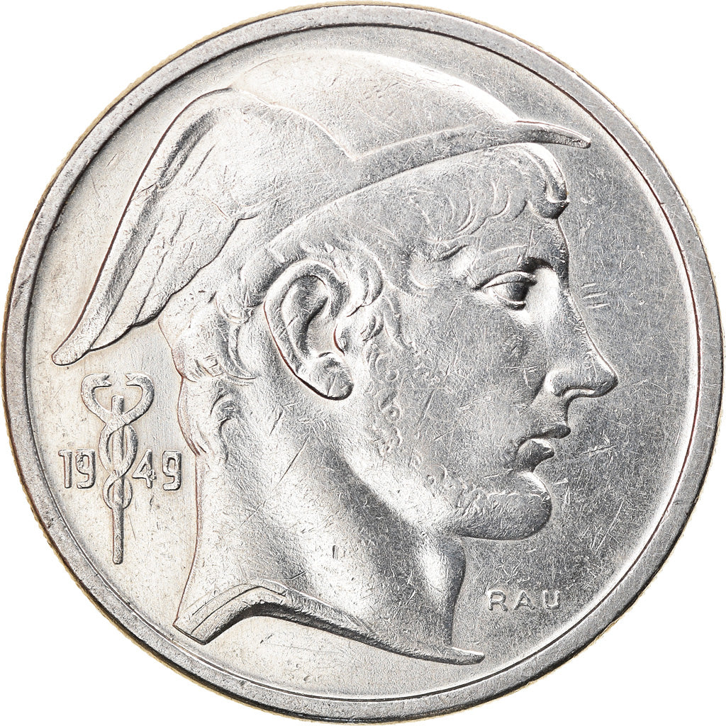 Coin, Belgium, 50 Francs, 50 Frank, 1949, EF(40-45), Silver, KM:136.1