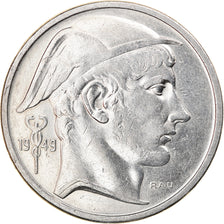 Coin, Belgium, 50 Francs, 50 Frank, 1949, EF(40-45), Silver, KM:136.1