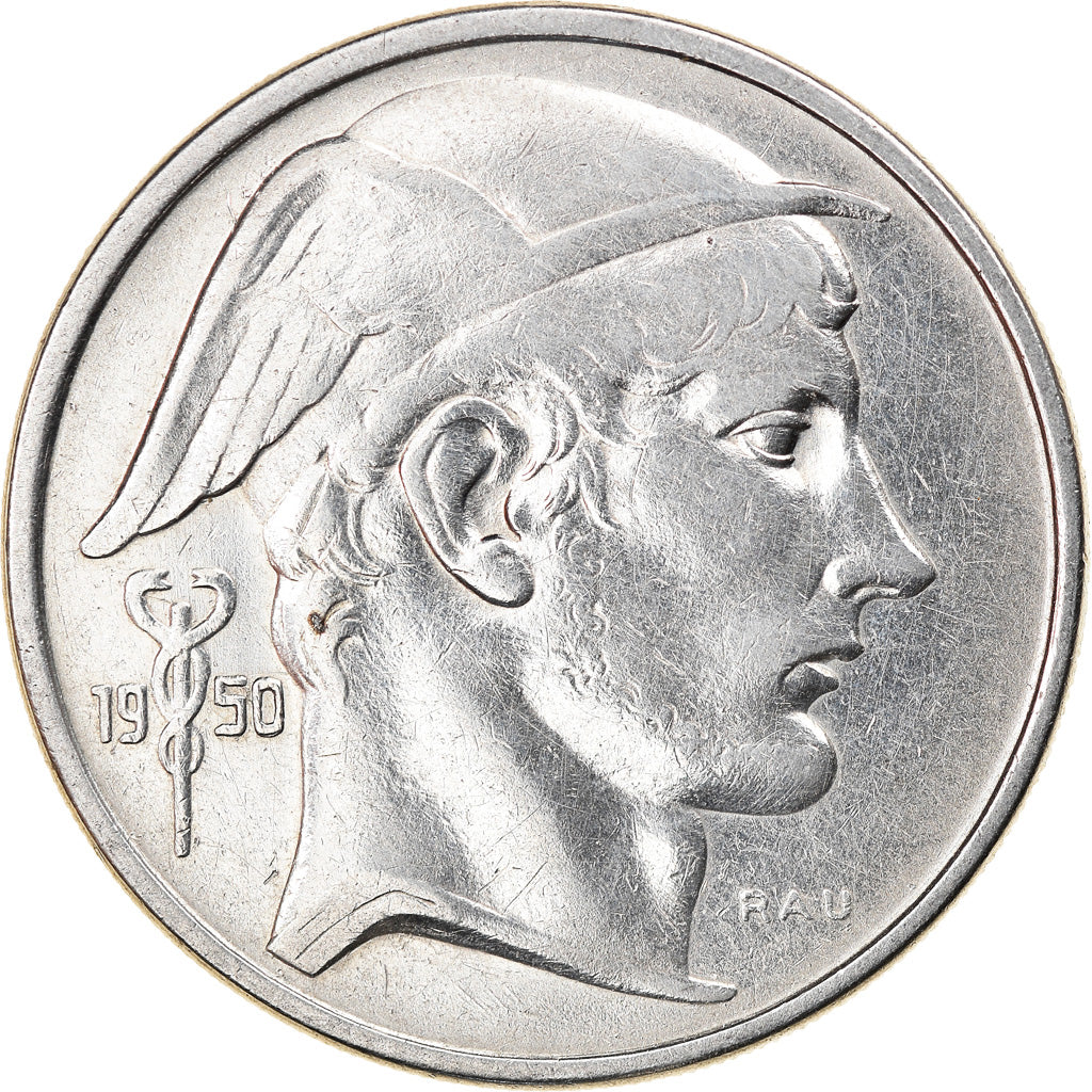 Coin, Belgium, 50 Francs, 50 Frank, 1950, EF(40-45), Silver, KM:137