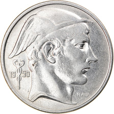 Coin, Belgium, 50 Francs, 50 Frank, 1950, EF(40-45), Silver, KM:137