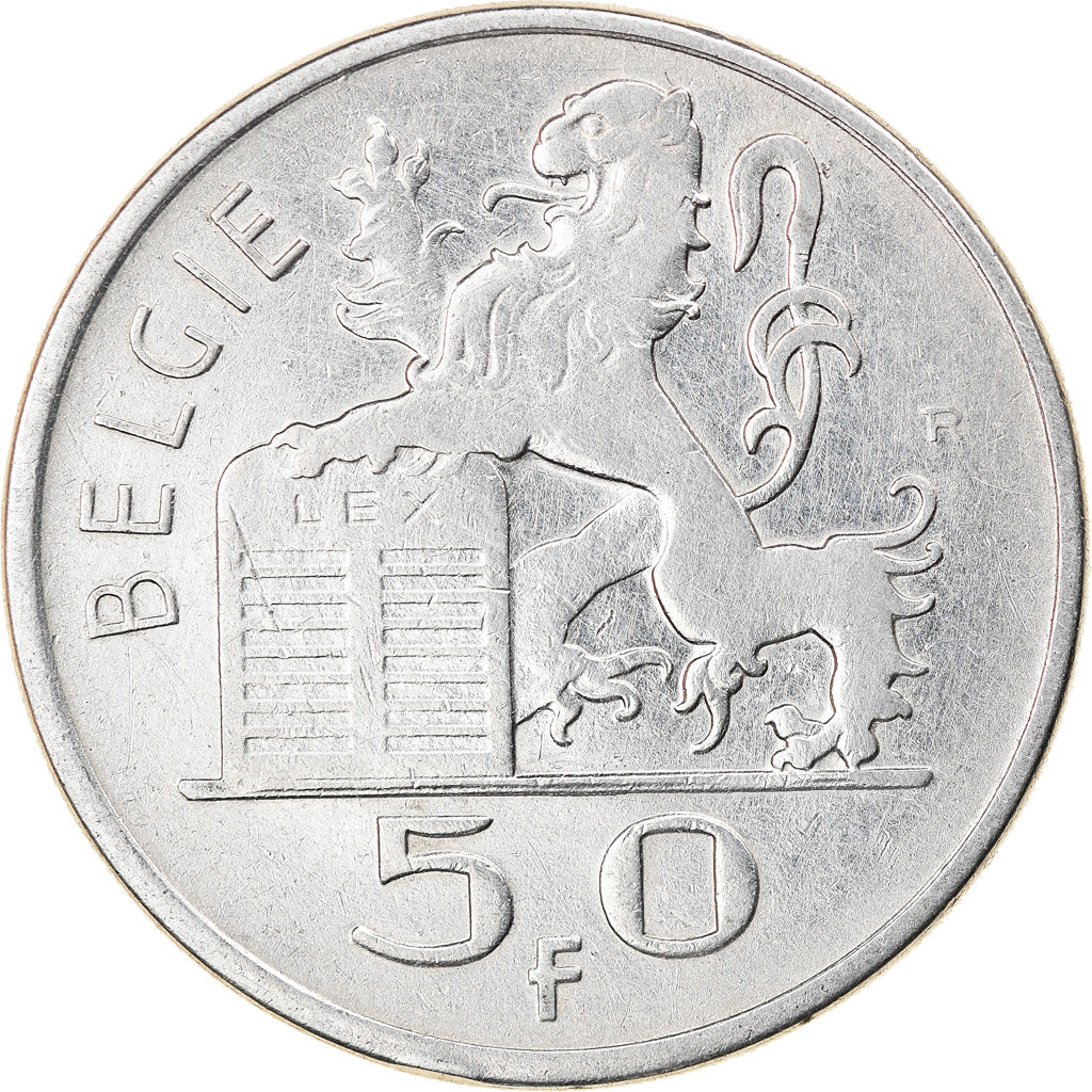 Coin, Belgium, 50 Francs, 50 Frank, 1950, EF(40-45), Silver, KM:137