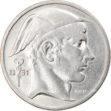 Coin, Belgium, 50 Francs, 50 Frank, 1951, EF(40-45), Silver, KM:137