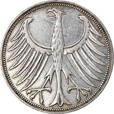 Coin, GERMANY - FEDERAL REPUBLIC, 5 Mark, 1951, Munich, EF(40-45), Silver
