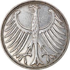 Moneta, Niemcy - RFN, 5 Mark, 1951, Munich, EF(40-45), Srebro, KM:112.1