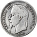 Moneda, Francia, Napoleon III, Napoléon III, 50 Centimes, 1865, Paris, BC+