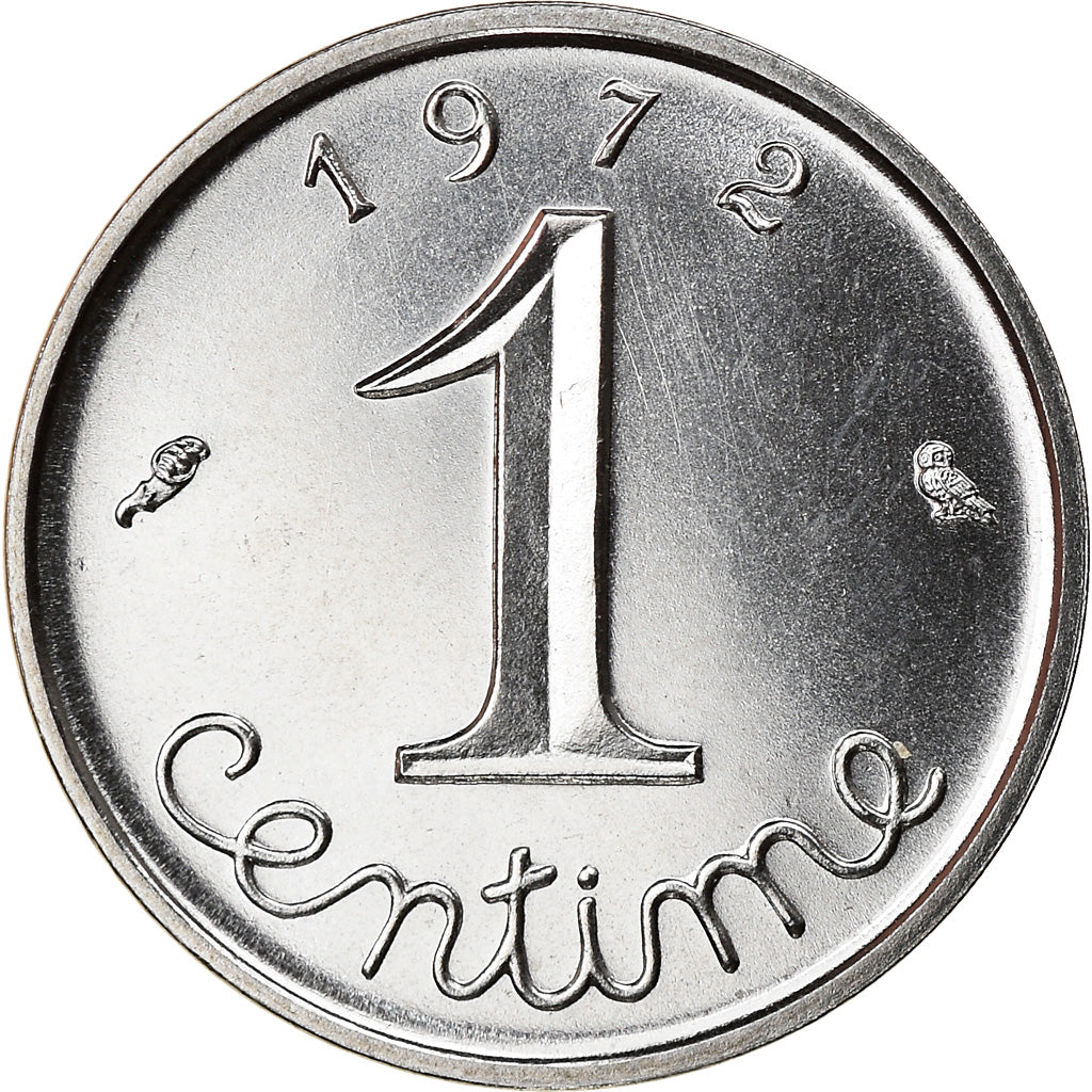 Coin, France, Épi, Centime, 1972, Paris, MS(65-70), Stainless Steel, KM:928