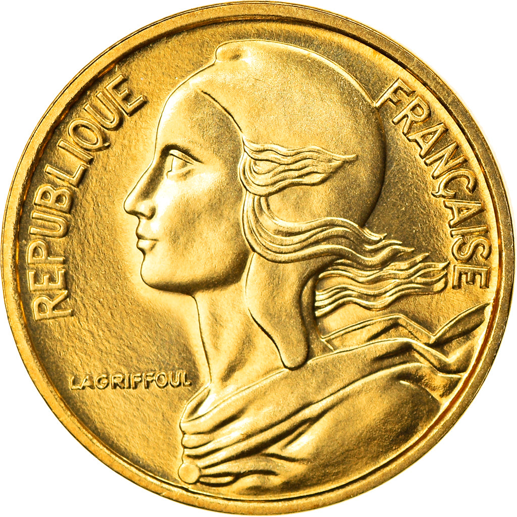 Moneta, Francia, Marianne, 5 Centimes, 1971, Paris, FDC, Alluminio-bronzo