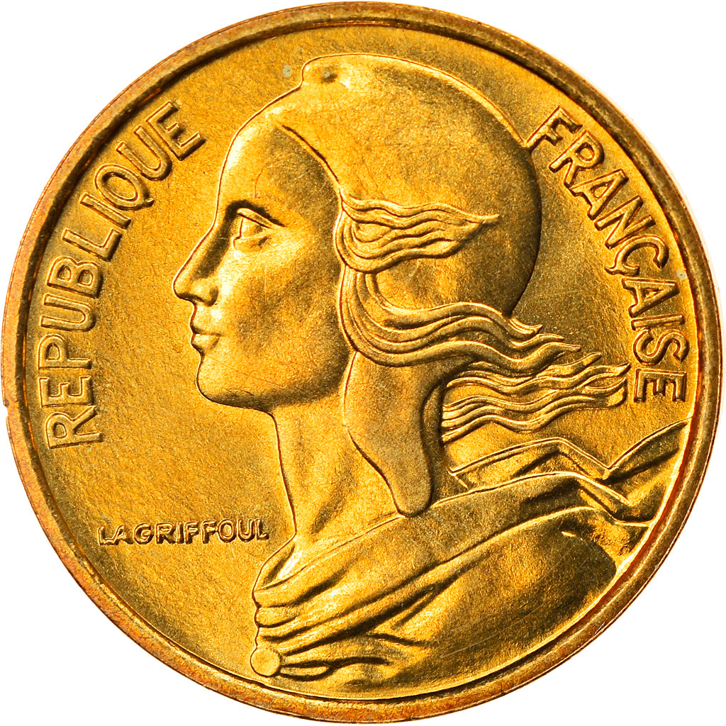 Coin, France, Marianne, 5 Centimes, 1972, Paris, MS(65-70), Aluminum-Bronze