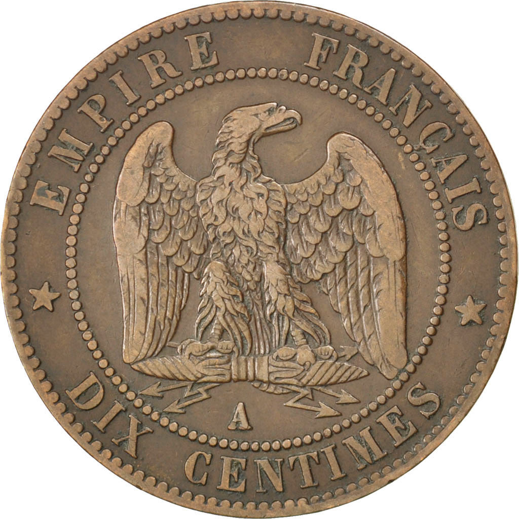 Coin, France, Napoleon III, Napoléon III, 10 Centimes, 1862, Paris, EF(40-45)