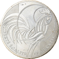 France, 10 Euro, Coq, 2016, MS(63), Silver, Gadoury:EU797