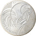 France, 10 Euro, Coq, 2016, MS(63), Silver, Gadoury:EU797