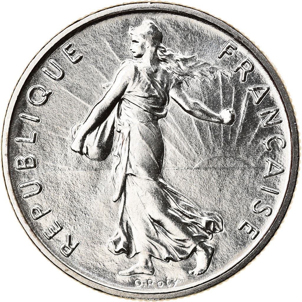 Moneta, Francja, Semeuse, 1/2 Franc, 1972, Paris, MS(65-70), Nikiel, KM:931.1
