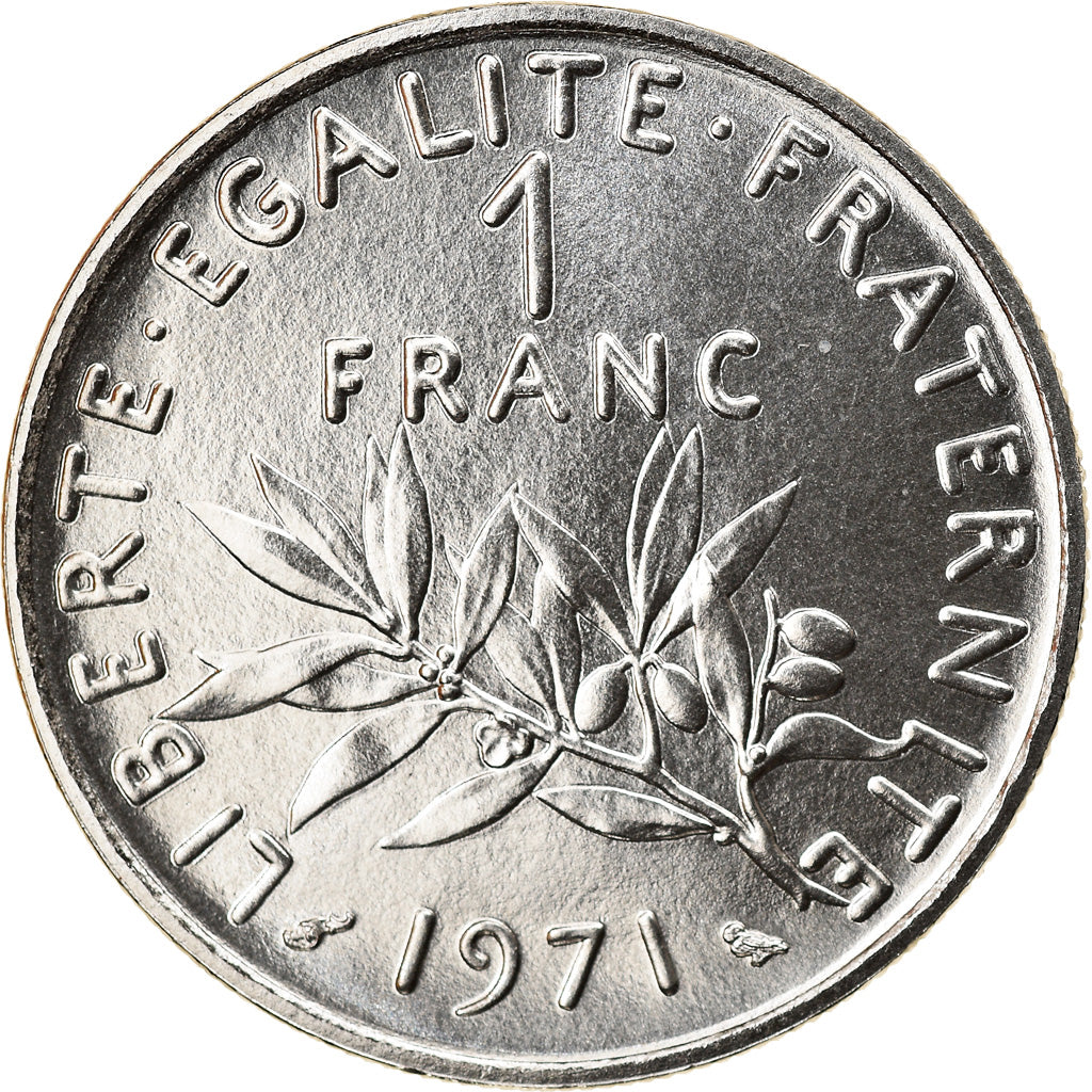 Monnaie, France, Semeuse, Franc, 1971, Paris, FDC, Nickel, Gadoury:474, KM:925.1
