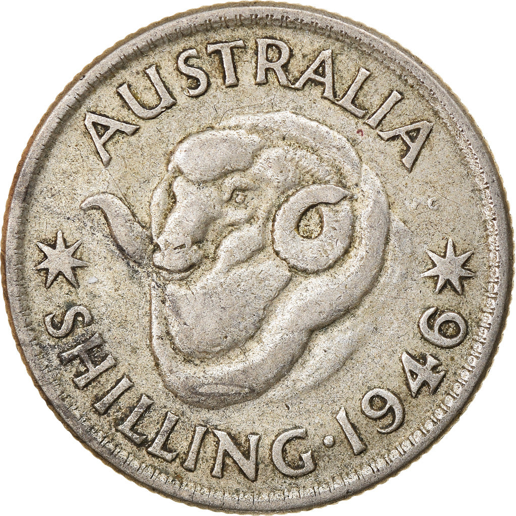 Coin, Australia, George VI, Shilling, 1946, VF(30-35), Silver, KM:39a