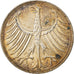 Coin, GERMANY - FEDERAL REPUBLIC, 5 Mark, 1971, Stuttgart, EF(40-45), Silver