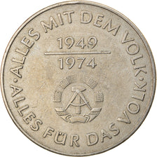 Moeda, ALEMANHA - REPÚBLICA DEMOCRÁTICA, 10 Mark, 1974, Berlin, EF(40-45)