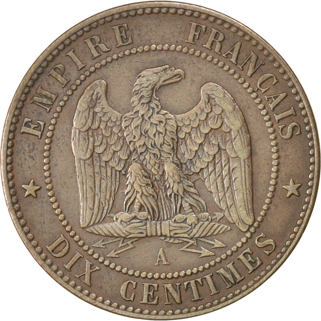 Coin, France, Napoleon III, Napoléon III, 10 Centimes, 1863, Paris, EF(40-45)