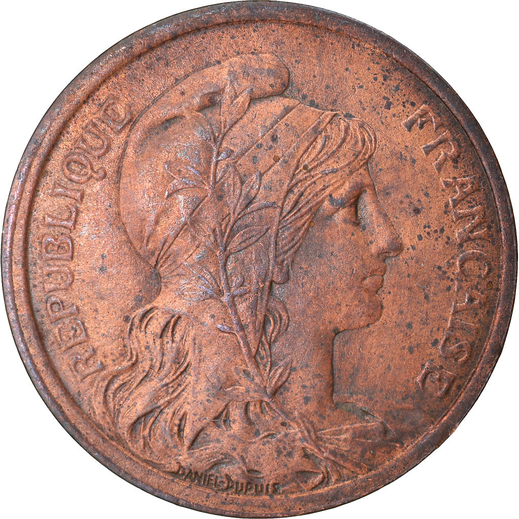 Moeda, França, Dupuis, 2 Centimes, 1913, Paris, AU(55-58), Bronze, KM:841