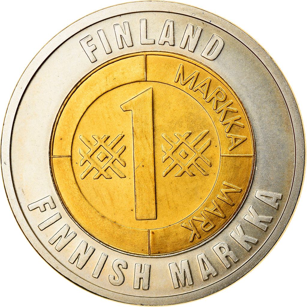 Moneta, Finlandia, The old european currency, Markka, SPL+, Bi-metallico
