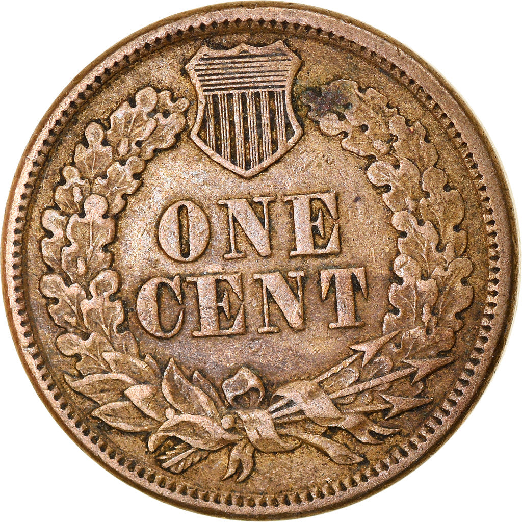 Coin, United States, Indian Head Cent, Cent, 1860, U.S. Mint, Philadelphia