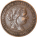 Coin, Spain, Isabel II, 2-1/2 Centimos, 1868, EF(40-45), Copper, KM:634.1