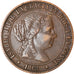 Moneta, Hiszpania, Isabel II, 2-1/2 Centimos, 1868, EF(40-45), Miedź, KM:634.1