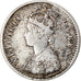 Moneta, INDIE BRYTYJSKIE, Victoria, 2 Annas, 1862, EF(40-45), Srebro, KM:469