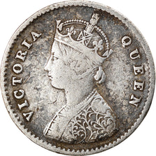 Moneta, INDIA - BRITANNICA, Victoria, 2 Annas, 1862, BB, Argento, KM:469
