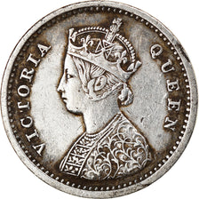 Moeda, ÍNDIA - BRITÂNICA, Victoria, 2 Annas, 1862, EF(40-45), Prata, KM:469
