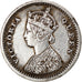 Munten, INDIA-BRITS, Victoria, 2 Annas, 1862, ZF, Zilver, KM:469