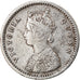 Coin, INDIA-BRITISH, Victoria, 2 Annas, 1862, EF(40-45), Silver, KM:469