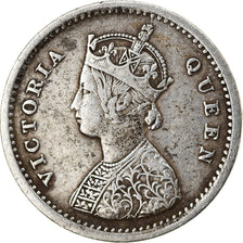Coin, INDIA-BRITISH, Victoria, 2 Annas, 1862, EF(40-45), Silver, KM:469