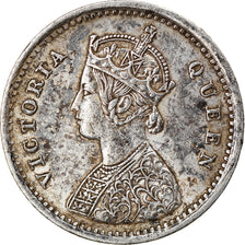 Coin, INDIA-BRITISH, Victoria, 2 Annas, 1875, EF(40-45), Silver, KM:469