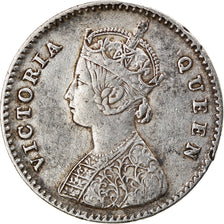Coin, INDIA-BRITISH, Victoria, 2 Annas, 1875, EF(40-45), Silver, KM:469