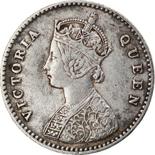 Coin, INDIA-BRITISH, Victoria, 2 Annas, 1875, EF(40-45), Silver, KM:469