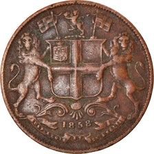 Moeda, ÍNDIA - BRITÂNICA, 1/4 Anna, 1858, EF(40-45), Cobre, KM:463.1