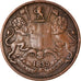 Coin, INDIA-BRITISH, 1/4 Anna, 1835, VF(30-35), Copper, KM:446.2