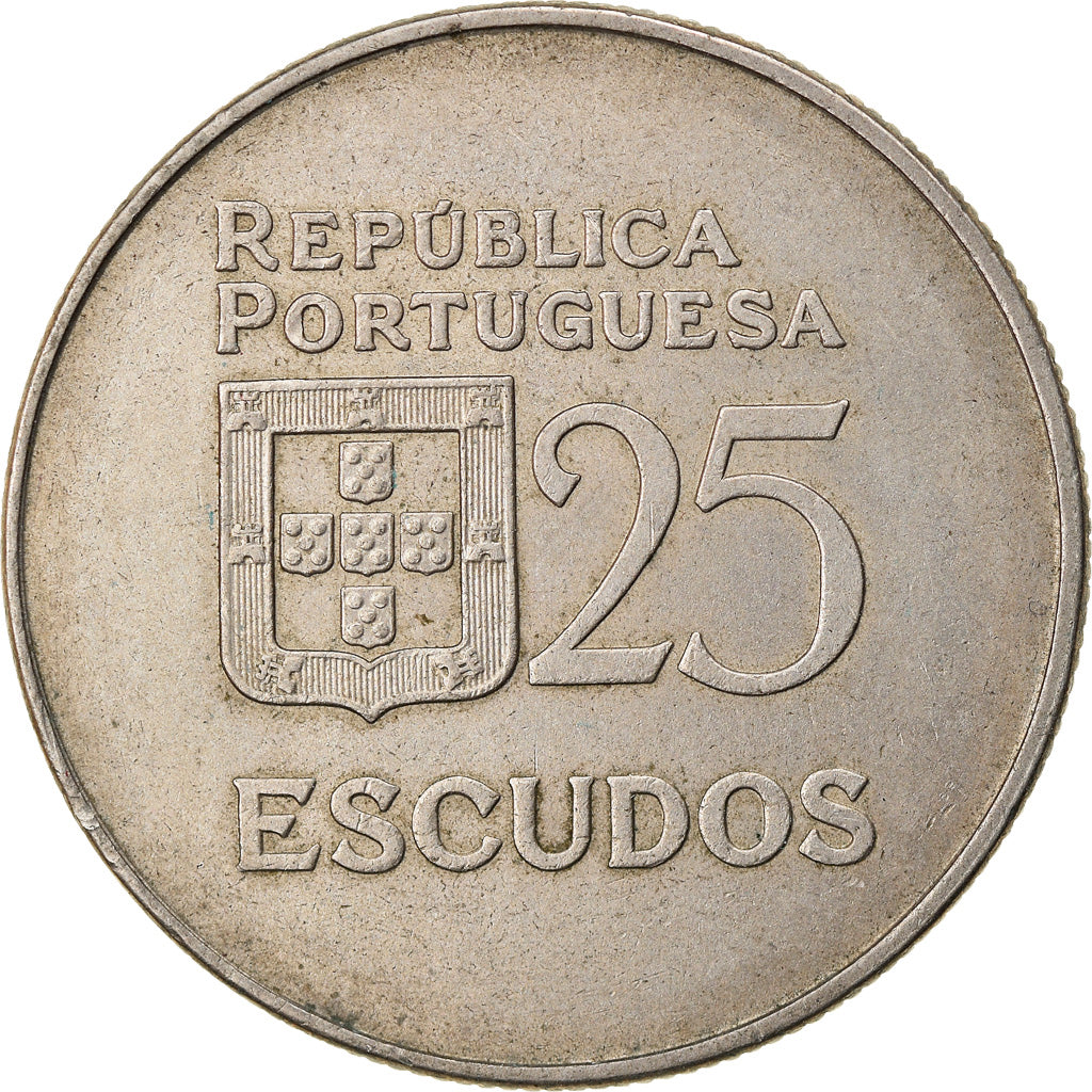 Coin, Portugal, 25 Escudos, 1978, EF(40-45), Copper-nickel, KM:607