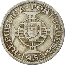 Coin, Mozambique, 20 Escudos, 1952, VF(30-35), Silver, KM:80